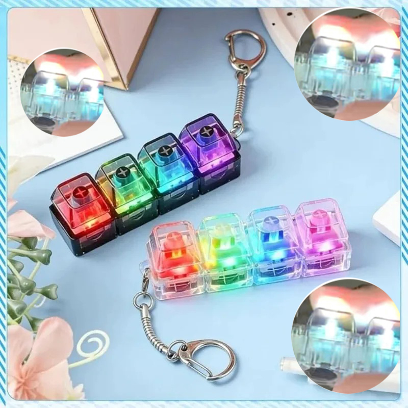Electronics Gadgets For Kids - Portachiavi con Tastiera LED, Giocattolo Antistress,