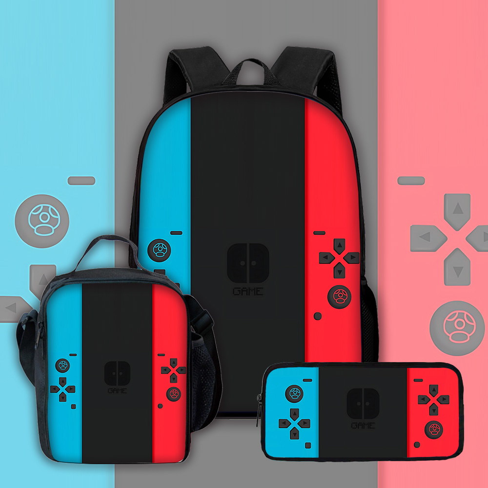 Handheld Game Console - Zaino Scolastico per Bambini con Console