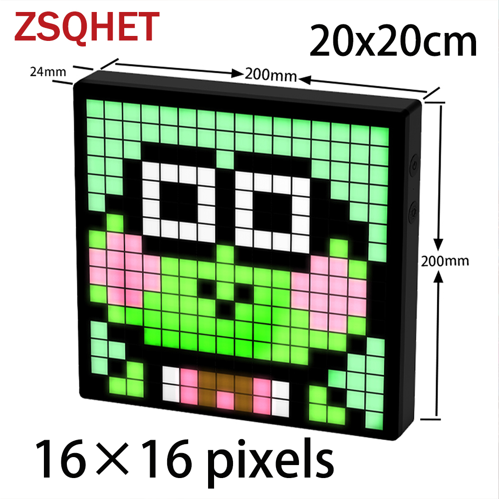 ZSQHET LED Pixel Art Display S - Digital Alarm Clock recensione e prezzo